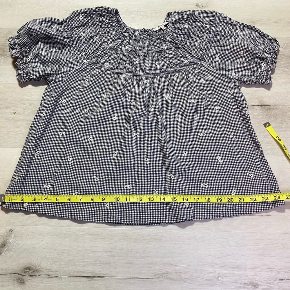 Madewell Black and White Gingham Blouse - Picture 12 of 13